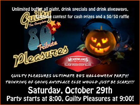 Ultimate 80's Halloween Party! @ Meadowlands Restaurant and Sports Bar | East Meadow | New York | United States
